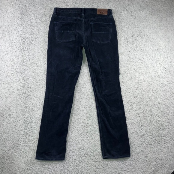 Polo‎ Ralph Lauren Corduroy Pants Men 35x32 Navy Blue Straight Leg Casual Preppy - Picture 3 of 11